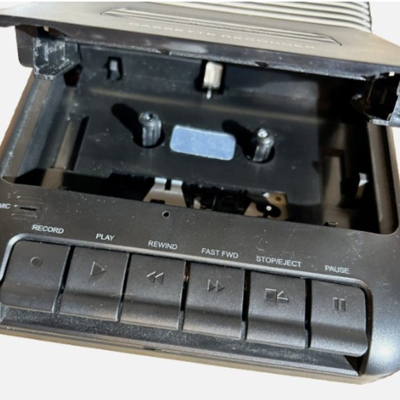 ONN Cassette Recorder with Built-In Microphone & One Touch Recording & Accessor. - Picture 5 of 8